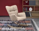 Fotel bujany VASCO 70 cm beżowy do salonu - obrazek 8