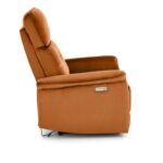 Fotel rozkładany SEMIR z USB 80 cm cynamonowy velvet do salonu - obrazek 4