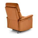 Fotel rozkładany SEMIR z USB 80 cm cynamonowy velvet do salonu - obrazek 2