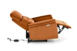 Fotel rozkładany SEMIR z USB 80 cm cynamonowy velvet do salonu - obrazek 5