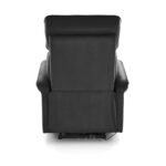 Fotel rozkładany SEMIR z USB 80 cm czarny velvet do salonu - obrazek 7