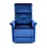 Fotel rozkładany SEMIR z USB 80 cm granatowy velvet do salonu - obrazek 6