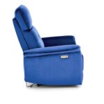 Fotel rozkładany SEMIR z USB 80 cm granatowy velvet do salonu - obrazek 4