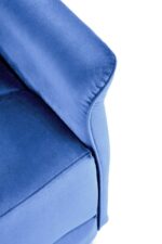 Fotel rozkładany SEMIR z USB 80 cm granatowy velvet do salonu - obrazek 9