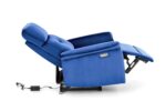 Fotel rozkładany SEMIR z USB 80 cm granatowy velvet do salonu - obrazek 5