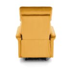 Fotel rozkładany SEMIR z USB 80 cm musztardowy velvet do salonu - obrazek 7