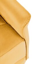 Fotel rozkładany SEMIR z USB 80 cm musztardowy velvet do salonu - obrazek 11