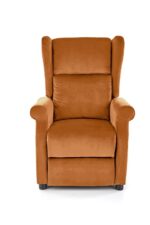 Fotel rozkładany AGUSTIN 2 75 cm cynamonowy velvet BLUVEL z funkcją relax - obrazek 3