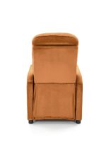 Fotel rozkładany FELIPE 2 64 cm cynamonowy velvet z funkcją relax do salonu - obrazek 7