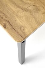 Zestaw stół i krzesła MILTON MDF + 4 krzesła / naturalny / czarny do kuchni i jadalni - obrazek 6