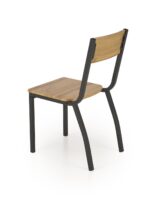 Zestaw stół i krzesła MILTON MDF + 4 krzesła / naturalny / czarny do kuchni i jadalni - obrazek 12