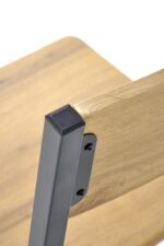 Zestaw stół i krzesła MILTON MDF + 4 krzesła / naturalny / czarny do kuchni i jadalni - obrazek 15
