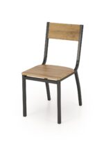 Zestaw stół i krzesła MILTON MDF + 4 krzesła / naturalny / czarny do kuchni i jadalni - obrazek 13