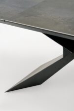 Stół rozkładany LUCIANO rozkładany szklany blat niebieski marmur do jadalni - obrazek 17