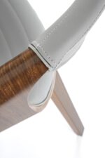 Krzesło drewniane K544 eco skóra orzechowy / popielaty do jadalni - obrazek 10