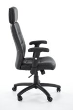 Fotel gabinetowy STILO 66 cm czarny do biura i gabinetu - obrazek 4