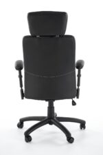 Fotel gabinetowy STILO 66 cm czarny do biura i gabinetu - obrazek 6