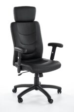 Fotel gabinetowy STILO 66 cm czarny do biura i gabinetu - obrazek 15