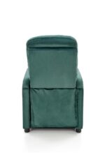 Fotel rozkładany FELIPE 2 64 cm zielony velvet z funkcją relax do salonu - obrazek 3