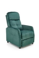 Fotel rozkładany FELIPE 2 64 cm zielony velvet z funkcją relax do salonu - obrazek 4