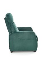 Fotel rozkładany FELIPE 2 64 cm zielony velvet z funkcją relax do salonu - obrazek 5