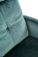 Fotel rozkładany FELIPE 2 64 cm zielony velvet z funkcją relax do salonu - obrazek 10