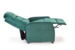 Fotel rozkładany FELIPE 2 64 cm zielony velvet z funkcją relax do salonu - obrazek 12