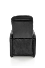 Fotel rozkładany FELIPE 2 64 cm czarny velvet z funkcją relax do salonu - obrazek 3