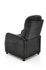Fotel rozkładany FELIPE 2 64 cm czarny velvet z funkcją relax do salonu - obrazek 6