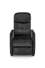 Fotel rozkładany FELIPE 2 64 cm czarny velvet z funkcją relax do salonu - obrazek 10