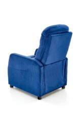 Fotel rozkładany FELIPE 2 64 cm granatowy velvet z funkcją relax do salonu - obrazek 6