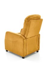 Fotel rozkładany FELIPE 2 64 cm musztardowy velvet z funkcją relax do salonu - obrazek 7