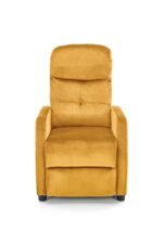 Fotel rozkładany FELIPE 2 64 cm musztardowy velvet z funkcją relax do salonu - obrazek 11