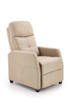 Fotel rozkładany FELIPE 64 cm beżowy z funkcją relax do salonu - obrazek 2