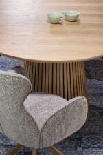 Stół rozkładany FARGO 120x120 - 210 cm naturalny MDF do jadalni - obrazek 7