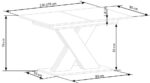 Stół rozkładany XARELTO 85x130 - 175 cm brąz, dąb cremona do jadalni - obrazek 20
