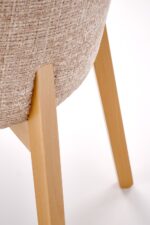 Krzesło BASSO 86 cm dąb miodowy / beżowy do jadalni - obrazek 8