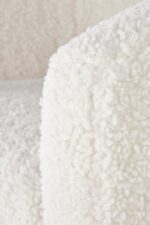 Fotel wypoczynkowy GRIFON 2 bouclé kremowy / naturalny do salonu - obrazek 7