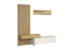 Szafka RTV CAMINO zestaw 210 cm dąb artisan / kaszmir do salonu - obrazek 3