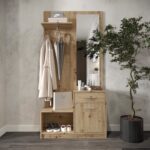 Zestaw do przedpokoju PERGO 90 cm dąb artisan do przedpokoju - obrazek 2