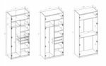 Korpus szafy modułowej FORMO system szaf modułowych - KORPUS K5 dąb artisan 100 cm do szafy modułowej - obrazek 5
