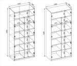 Korpus szafy modułowej FORMO system szaf modułowych - KORPUS K6 dąb artisan 100 cm do szafy modułowej - obrazek 5