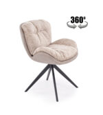 Krzesło K599 62 cm beżowy zestaw 2 szt do jadalni - obrazek 3