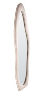 Lustro FRIGOLA stojące lub ścienne 60 cm beżowy do sypialni lub przedpokoju - obrazek 4