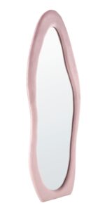 Lustro FRIGOLA stojące lub ścienne 60 cm jasny różowy do sypialni lub przedpokoju - obrazek 6