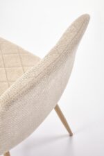 Krzesło K525 WDF 45 cm naturalny / beżowy zestaw 4 szt do jadalni - obrazek 5