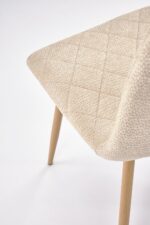 Krzesło K525 WDF 45 cm naturalny / beżowy zestaw 4 szt do jadalni - obrazek 6