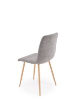 Krzesło K525 WDF 45 cm popielaty / naturalny zestaw 4 szt do jadalni - obrazek 2