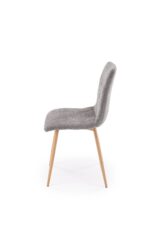 Krzesło K525 WDF 45 cm popielaty / naturalny zestaw 4 szt do jadalni - obrazek 7