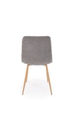 Krzesło K525 WDF 45 cm popielaty / naturalny zestaw 4 szt do jadalni - obrazek 8